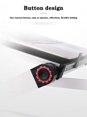 Adjustable Aluminum Laptop Desk Stand – Portable Ergonomic Lapdesk with Mouse Pad