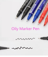 10PCS Double-Sided Waterproof Permanent Markers – Fine & Bold Tip for Versatile Writing