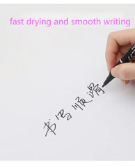 10PCS Double-Sided Waterproof Permanent Markers – Fine & Bold Tip for Versatile Writing