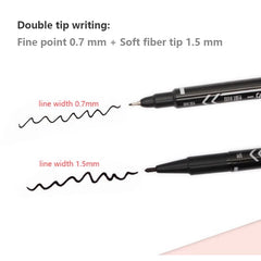 10PCS Double-Sided Waterproof Permanent Markers – Fine & Bold Tip for Versatile Writing