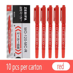 10PCS Double-Sided Waterproof Permanent Markers – Fine & Bold Tip for Versatile Writing