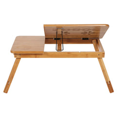 Adjustable Bamboo Bed Desk – Portable Lap Desk & Book Tray for Reading, Writing, and Laptop Use