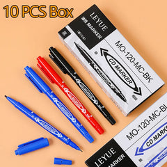 10PCS Double-Sided Waterproof Permanent Markers – Fine & Bold Tip for Versatile Writing